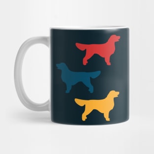 Golden Retriever Colorful Silhouettes Mug